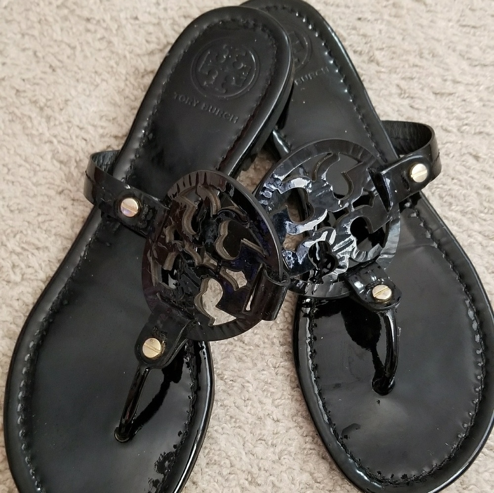 Tory Burch Black Patent sandals
